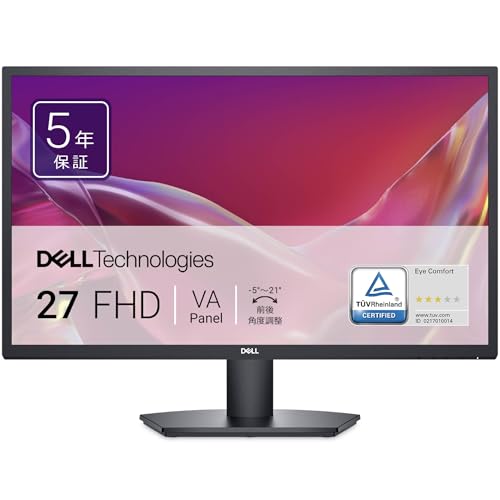 DELL 27インチモニター SE2725HM ① Amazon.com: Dell 27 Monitor - SE2725HM - 27-inch Full HD